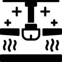 Ceiling fan Glyph Icon vector