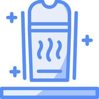 Humidifier Line Filled Blue Icon vector