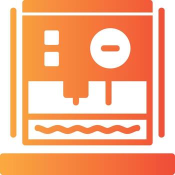 Dehumidifier Solid Multi Gradient Icon vector