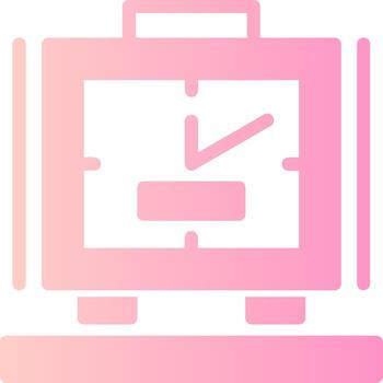 Alarm clock Solid Multi Gradient Icon vector
