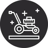 Lawnmower Inverted Icon vector