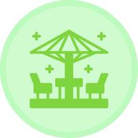 Patio furniture Multicolor Circle Icon vector