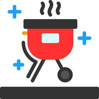 Barbecue grill Flat Icon vector