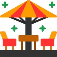 Patio furniture Flat Icon vector