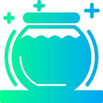 Fishbowl Solid Multi Gradient Icon vector