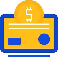 Smart Wallet Flat Two Color Icon vector