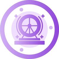 Hamster wheel Glyph Gradient Icon vector