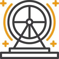 Hamster wheel Line Two Color Icon vector