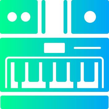 juguetes sólido multi degradado icono vector