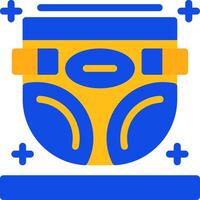 Diaper Flat Two Color Icon vector