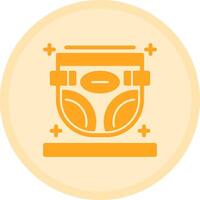 Diaper Multicolor Circle Icon vector