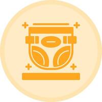 Diaper Multicolor Circle Icon vector