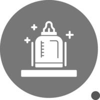 Baby bottle Glyph Shadow Icon vector