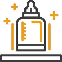 Baby bottle Line Two Color Icon vector