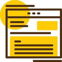 Monetize Platform Yellow Lieanr Circle Icon vector