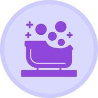 Baby bathtub Multicolor Circle Icon vector