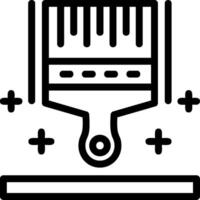 Paintbrush Line Icon vector