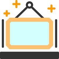 Picture frame Flat Icon vector