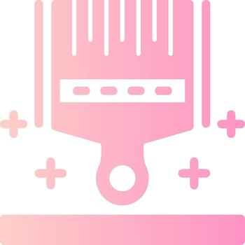 Paintbrush Solid Multi Gradient Icon vector