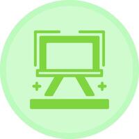 Easel Multicolor Circle Icon vector