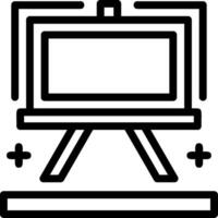 Artist's canvas Line Icon vector