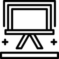 Easel Line Icon vector