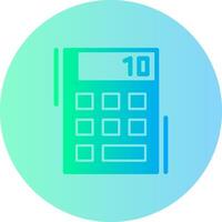 Calculator Gradient Circle Icon vector