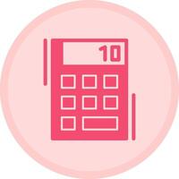Calculator Multicolor Circle Icon vector