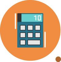 Calculator Flat Shadow Icon vector