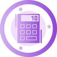 Calculator Glyph Gradient Icon vector