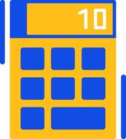 Calculator Flat Two Color Icon vector