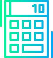 Calculator Linear Gradient Icon vector