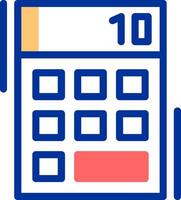 Calculator Color Filled Icon vector