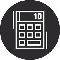 Calculator Inverted Icon vector