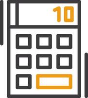 Calculator Line Two Color Icon vector