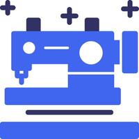 Sewing machine Solid Two Color Icon vector