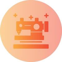 Sewing machine Gradient Circle Icon vector