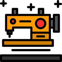 Sewing machine Line Filled Icon vector