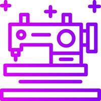 Sewing machine Linear Gradient Icon vector