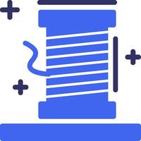 Thread spool Solid Two Color Icon vector