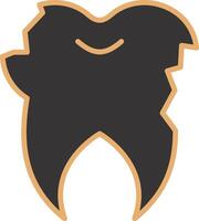 Broken Tooth Vector Icon