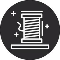 Thread spool Inverted Icon vector