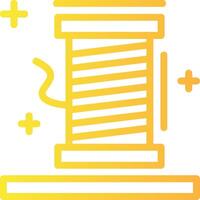 Thread spool Linear Gradient Icon vector