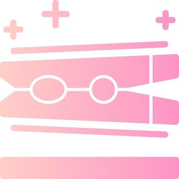 Clothespin Solid Multi Gradient Icon vector