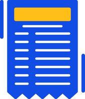 Invoice Flat Two Color Icon vector