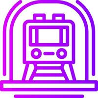 Subway Linear Gradient Icon vector