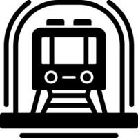 Subway Glyph Icon vector