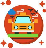 Taxi cola color icono vector