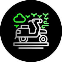 Scooter Dual Gradient Circle Icon vector