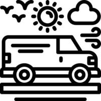 Van Line Icon vector